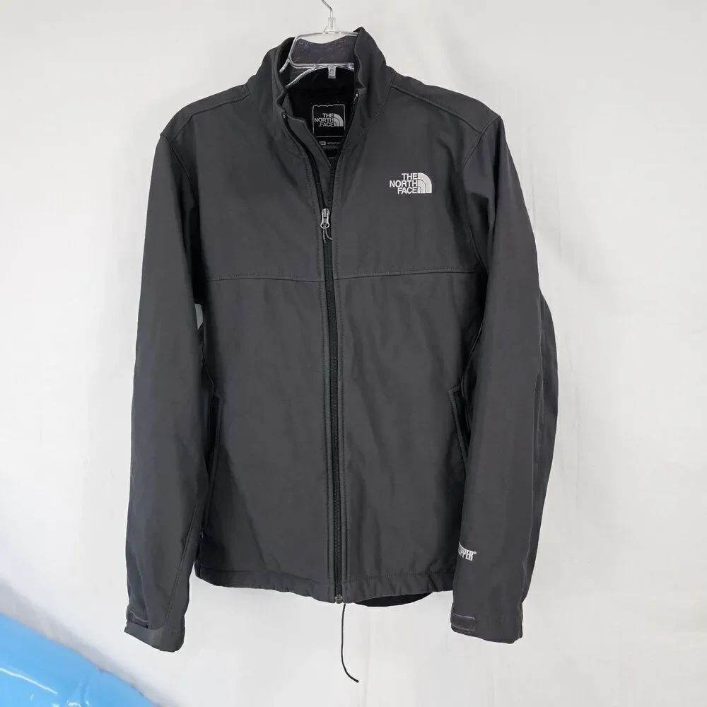 The North Face Jacket Mens Size Medium Gray/Black Windstopper Softshell